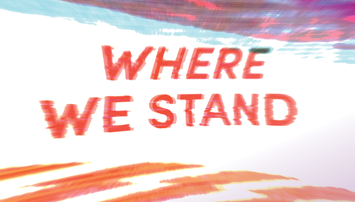 Text: "Where We Stand"